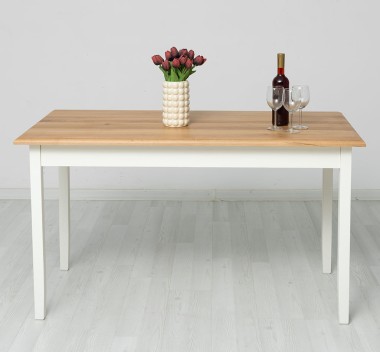 Masa cu blat stejar, dim. 140x70x78 - PS659-140-TOP OAK
