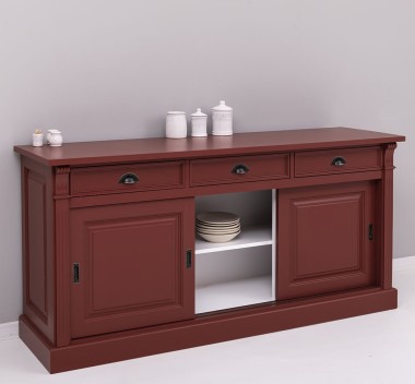 Sideboard, 3 sliding panel doors, 3 drawers, BAS - PS727BAS