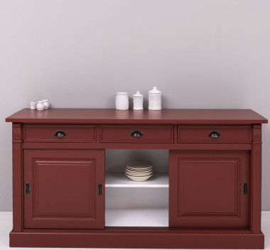 Sideboard, 3 sliding panel doors, 3 drawers, BAS - PS727BAS