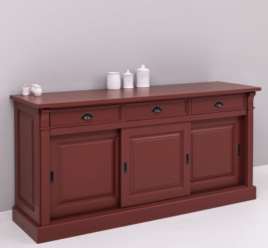 Sideboard, 3 sliding panel doors, 3 drawers, BAS - PS727BAS