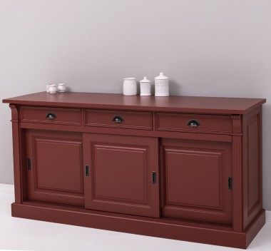 Sideboard, 3 sliding panel doors, 3 drawers, BAS - PS727BAS
