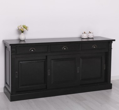 Sideboard, 3 sliding panel doors, 3 drawers, BAS - PS727BAS