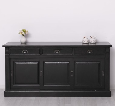 Sideboard, 3 sliding panel doors, 3 drawers, BAS - PS727BAS