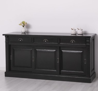 Sideboard, 3 sliding panel doors, 3 drawers, BAS - PS727BAS