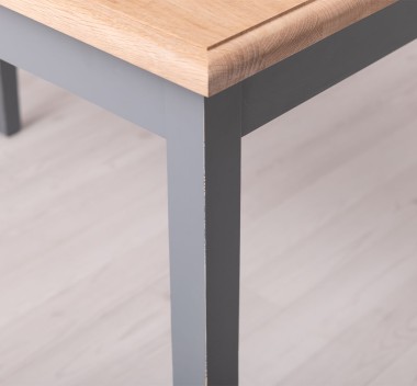Masa cu blat stejar, dim. 120x70x78 - PS659-120-TOP OAK