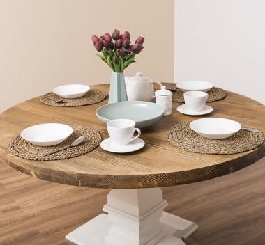 Table with central leg, colonial - PS624-130