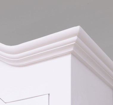 Showcase with 2 doors BAS + 2 glass doors, arched cornice SUP - PS553BAS+SUP