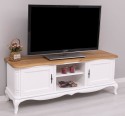 Chic TV sideboard, oak top