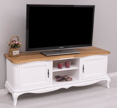 Chic TV sideboard, oak top