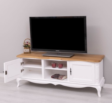 Chic TV sideboard, oak top