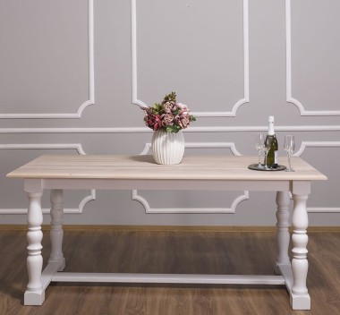 Monastery table with turned legs 160x90cm, oak top - PS581-160-TOP OAK