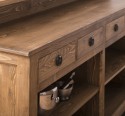 Bar with 4 drawers, 4 open compartments