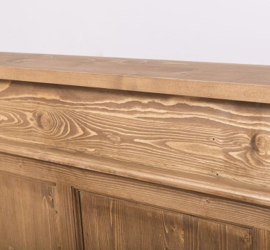 Bar with 4 drawers, 4 open compartments