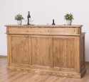 Bar with 4 drawers, 4 open compartments