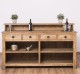 Bar with 4 drawers, 4 open compartments