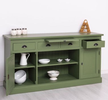 Kitchen furniture 2 doors, 4 drawers, open shelves BAS - PS508BAS