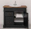 Ornamental bathroom cabinet for sink with 3 drawers and 1 door - sink is not included in the price