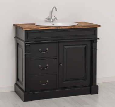 Ornamental bathroom cabinet for sink with 3 drawers and 1 door - sink is not included in the price