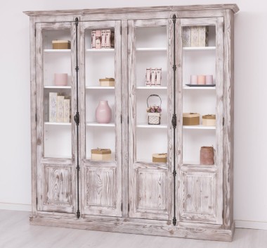 Double display case with 4 doors, with Cremone - PS406