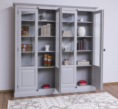 Double display case with 4 doors, with Cremone - PS406