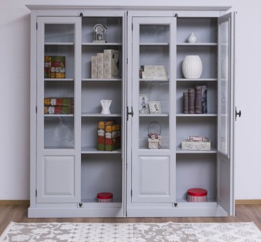 Double display case with 4 doors, with Cremone - PS406