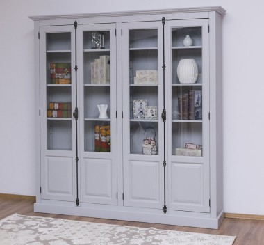 Double display case with 4 doors, with Cremone - PS406