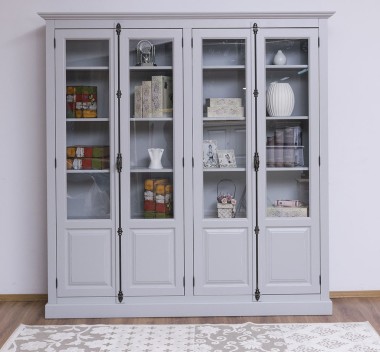 Double display case with 4 doors, with Cremone - PS406