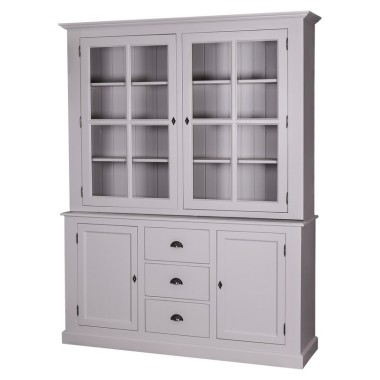 2-door sideboard, 3 BAS drawers + 2 SUP glass doors - PS370BAS+PS165SUP