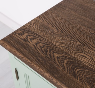 TV sideboard 2 drawers 2 doors oak top BAS - Color Top_P064 - Color Ext._P092 / Color Int._P086 - TRIPLE COLORED
