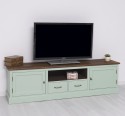 TV sideboard 2 drawers 2 doors oak top BAS - Color Top_P064 - Color Ext._P092 / Color Int._P086 - TRIPLE COLORED