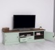 TV sideboard 2 drawers 2 doors oak top BAS - Color Top_P064 - Color Ext._P092 / Color Int._P086 - TRIPLE COLORED