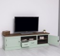 TV sideboard 2 drawers 2 doors oak top BAS - Color Top_P064 - Color Ext._P092 / Color Int._P086 - TRIPLE COLORED