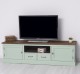 TV sideboard 2 drawers 2 doors oak top BAS - Color Top_P064 - Color Ext._P092 / Color Int._P086 - TRIPLE COLORED