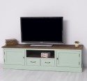 TV sideboard 2 drawers 2 doors oak top BAS - Color Top_P064 - Color Ext._P092 / Color Int._P086 - TRIPLE COLORED