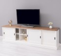 TV cabinet with 4 sliding doors, BAS - Color Top_P001 -Color Corp_P039A - DOUBLE COLORED