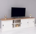 TV cabinet with 4 sliding doors, BAS - Color Top_P001 -Color Corp_P039A - DOUBLE COLORED