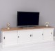 TV cabinet with 4 sliding doors, BAS - Color Top_P001 -Color Corp_P039A - DOUBLE COLORED