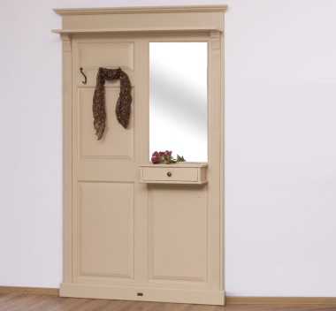 Hanger with mirror, 1 drawer - PS242