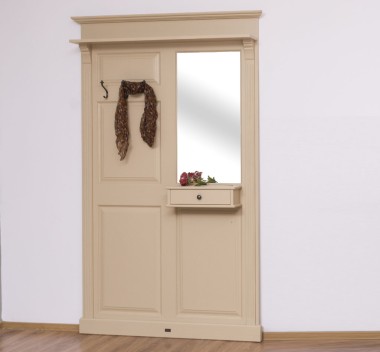 Hanger with mirror, 1 drawer - PS242
