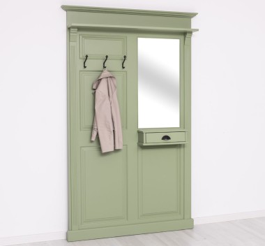 Hanger with mirror, 1 drawer - PS242