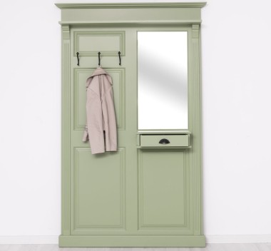 Hanger with mirror, 1 drawer - PS242