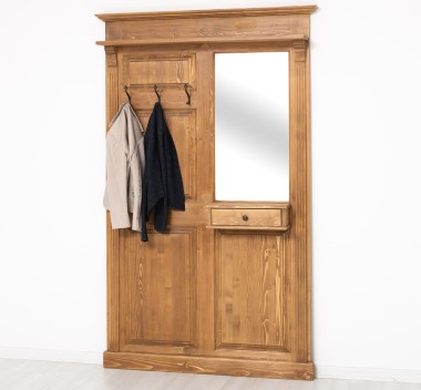 Hanger with mirror, 1 drawer - PS242
