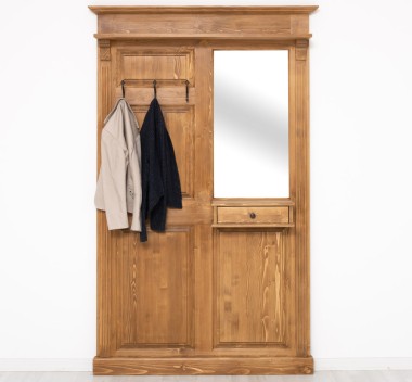 Hanger with mirror, 1 drawer - PS242
