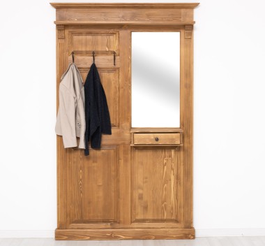 Hanger with mirror, 1 drawer - PS242