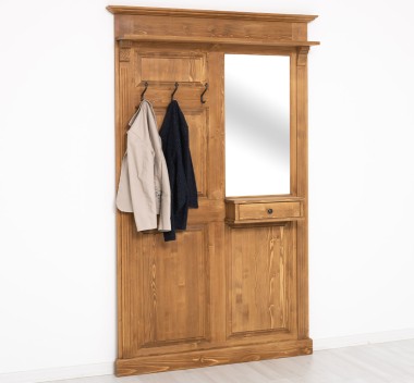 Hanger with mirror, 1 drawer - PS242