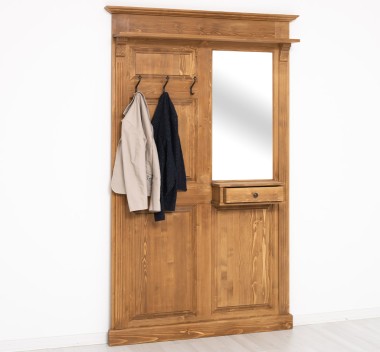 Hanger with mirror, 1 drawer - PS242