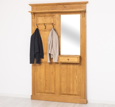 Hanger with mirror, 1 drawer - PS242