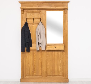 Hanger with mirror, 1 drawer - PS242