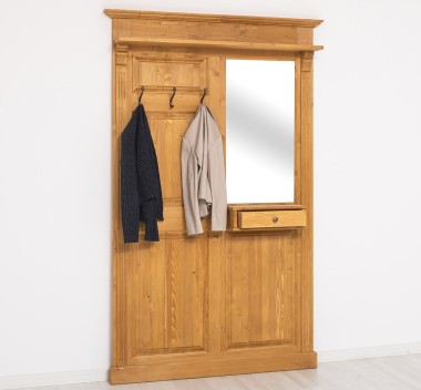 Hanger with mirror, 1 drawer - PS242
