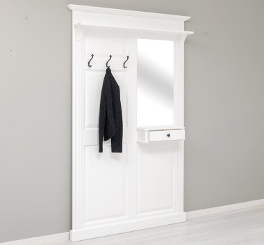 Hanger with mirror, 1 drawer - PS242